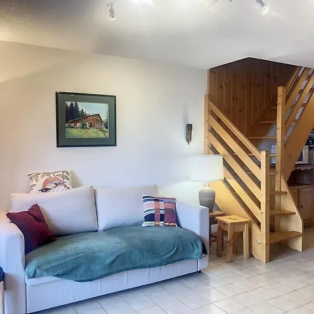 Apartamento Duplex 3 Pieces Au Coeur De Combloux, Proche Navette Ski, Balcon Mont Blanc, Parking Et Casier A Skis - Fr-1-560-120
